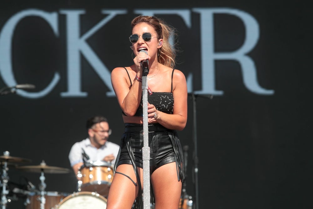 Jessie James Decker performs on the Mane Stage at Stagecoach Festival in Indio, Calif. on Saturday, April 27, 2019.
Jessiejamesdecker 15