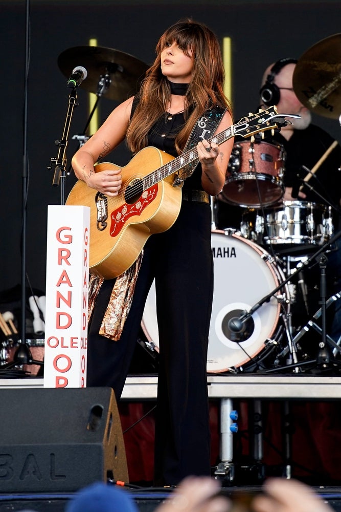 Ella Langley performs during the Opry NextStage Live concert at Lava Cantina in The Colony, Texas., Wednesday, May 15, 2024.