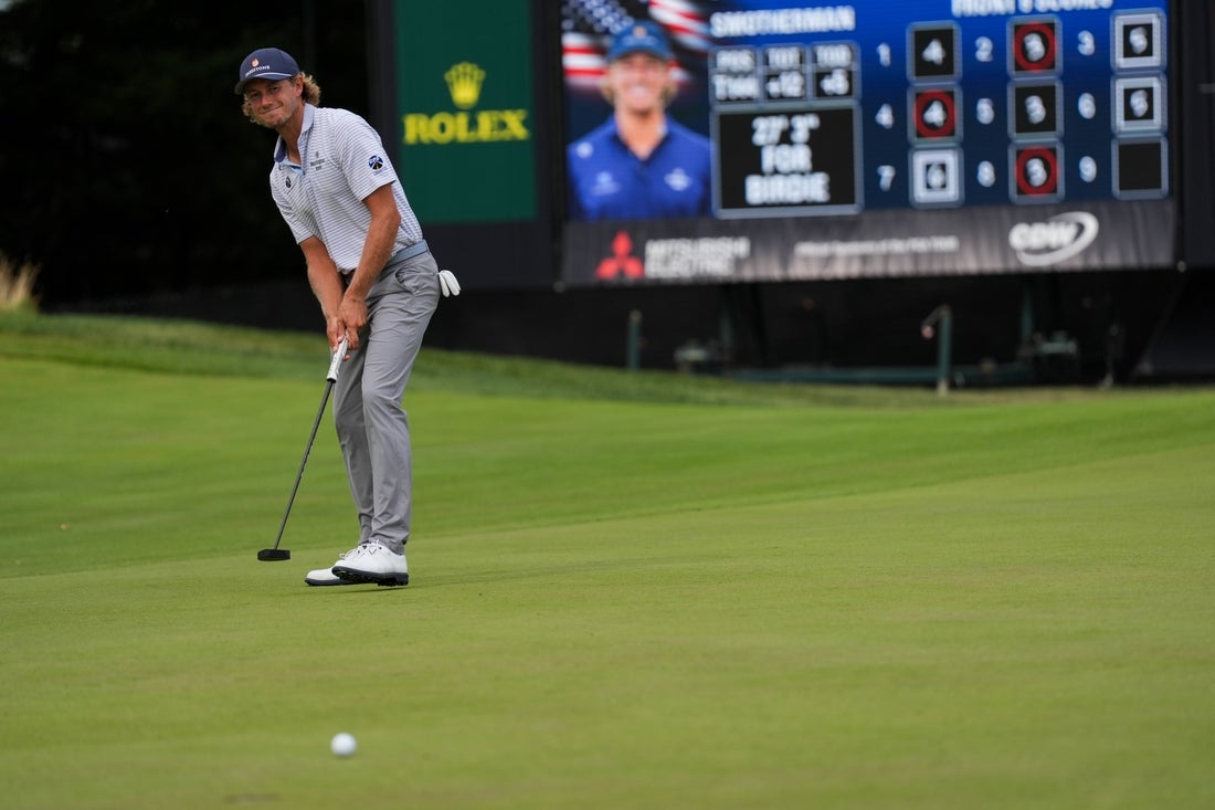 Austin Smotherman continues surge, ties for lead in Bermuda 