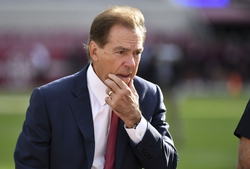 Oct 22, 2022; Tuscaloosa, Alabama, USA;  Alabama Crimson Tide head coach Nick Saban walks the field before a game against the Mississippi State Bulldogs at Bryant-Denny Stadium. Mandatory Credit: Gary Cosby Jr.-USA TODAY Sports