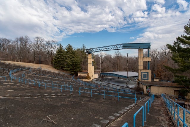 Abandoned amphitheater has fallen into disrepair
