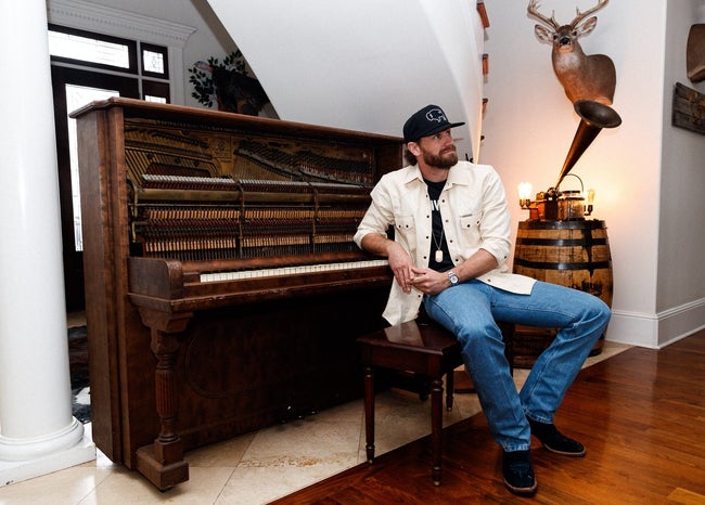 Chase Rice sits at his piano, affectionately named \"Old Girl,\" in his home where he recorded his latest album \"I Hate Cowboys &amp; All Dogs Go To Hell\" in Franklin, Tenn. on Feb. 1, 2023. Chase purchased the piano solely to record his latest record with it.

Chase Rice Discusses His Latest Album